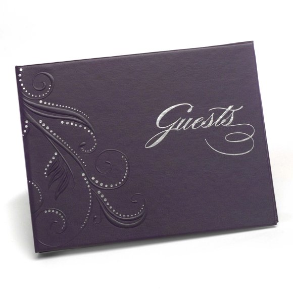 Libro de visitas Hortense B. Hewitt Purple Swirl 600 firmas