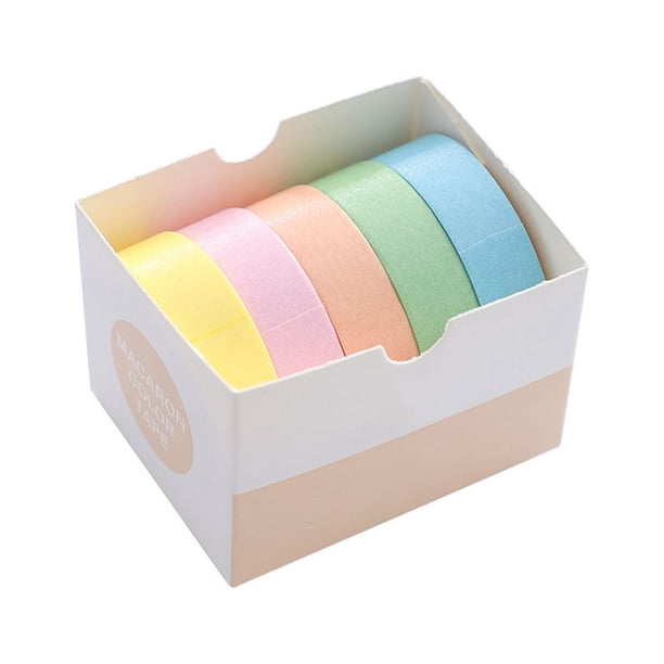 5 Rolls of Decorative Washi Tape - Perfect for Journaling, DIY, Crafts & Scrapbooking - 10mm (0.4 Inch) Wide & 2 Meters (2.2 Yards) Long