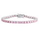 thumbnail image 1 of Pulsera de Tenis de Moissanita Amarilla/azul Claro/rosa de 6-9 Pulgadas para Mujer 4 Mm Color D VVS1 Plata de Ley S925 Diamante Creado en Laboratorio Pulsera de Tenis Perfecta para Uso Diario, 1 of 5
