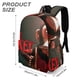 thumbnail image 3 of El Mono-theme Backpack, Campus style schoolbag Bookbag with Adjustable Shoulder Straps And Large Zip Compartment, Unisex Travel Bags.42x30x15cm, 3 of 6