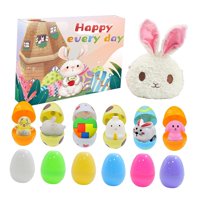 Magideal - Huevos De Pascua Rellenos De Juguetes, Canasta De Pascua, Rellenos De Huevos, Con Bolsa Huevos Prellenos Llenos De Diversión Para Niños Para La Fiesta