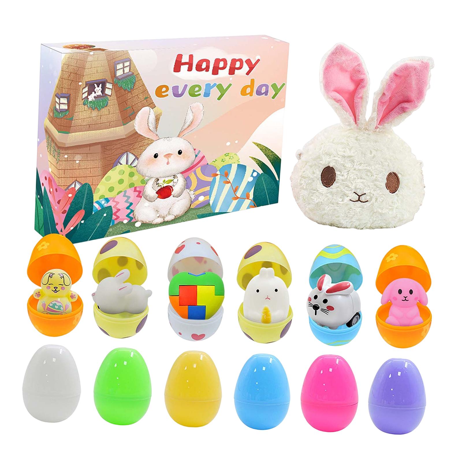 Magideal - Huevos De Pascua Rellenos De Juguetes, Canasta De Pascua, Rellenos De Huevos, Con Bolsa Huevos Prellenos Llenos De Diversión Para Niños Para La Fiesta