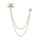 thumbnail image 1 of Broche Para Hombre, Alfiler, Estrella De Cinco Puntas, Borla, Cadenas De Cuello Para Fiesta, Abrigo, Baile, Dorado, 1 of 3