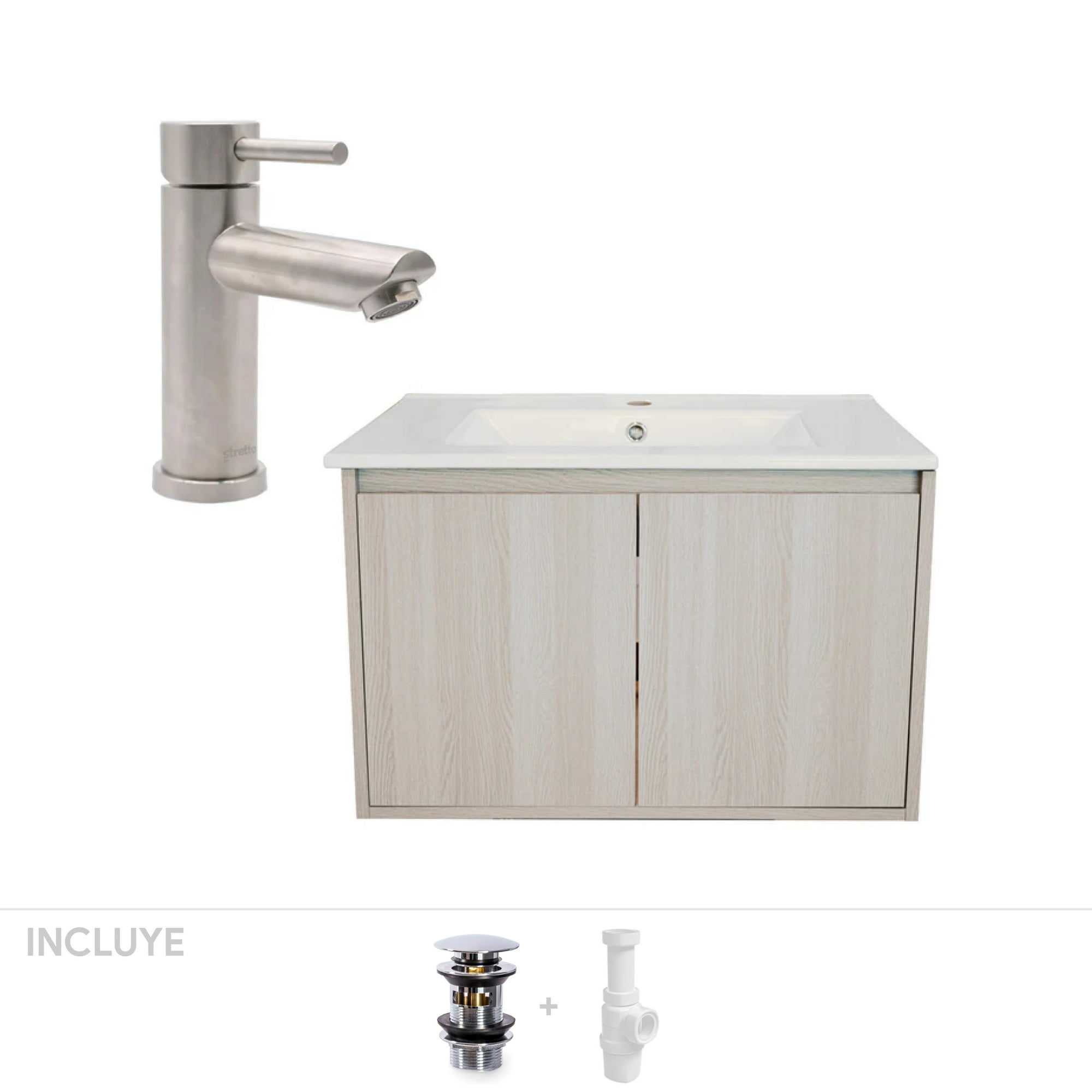 Stretto - Pack Baño Roncal | Mueble + Grifería