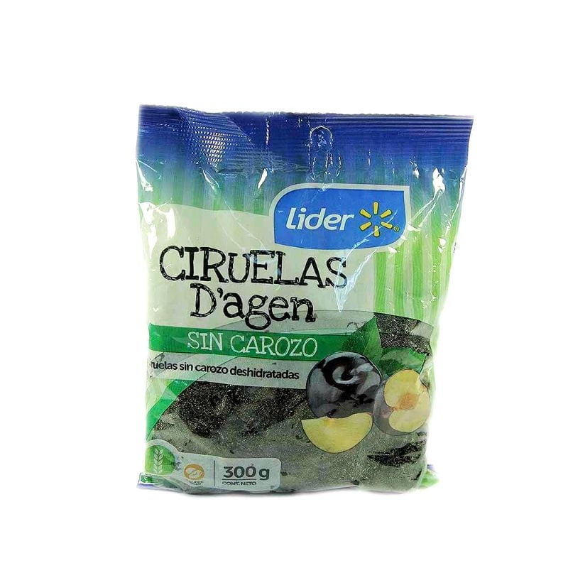 Ciruelas D'agen Sin Carozo 300 g Lider