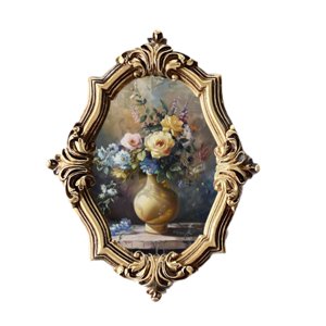 Magideal - Colecciones De Decoración De Marcos De Fotos Soporte De Exhibición De Imágenes Marco De Fotos De Resina Para Sala De Estar Dormitorio Oficina Interior