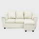 thumbnail image 1 of Sofá Ezeiza + 1 Pouf Pu Beige, 1 of 6