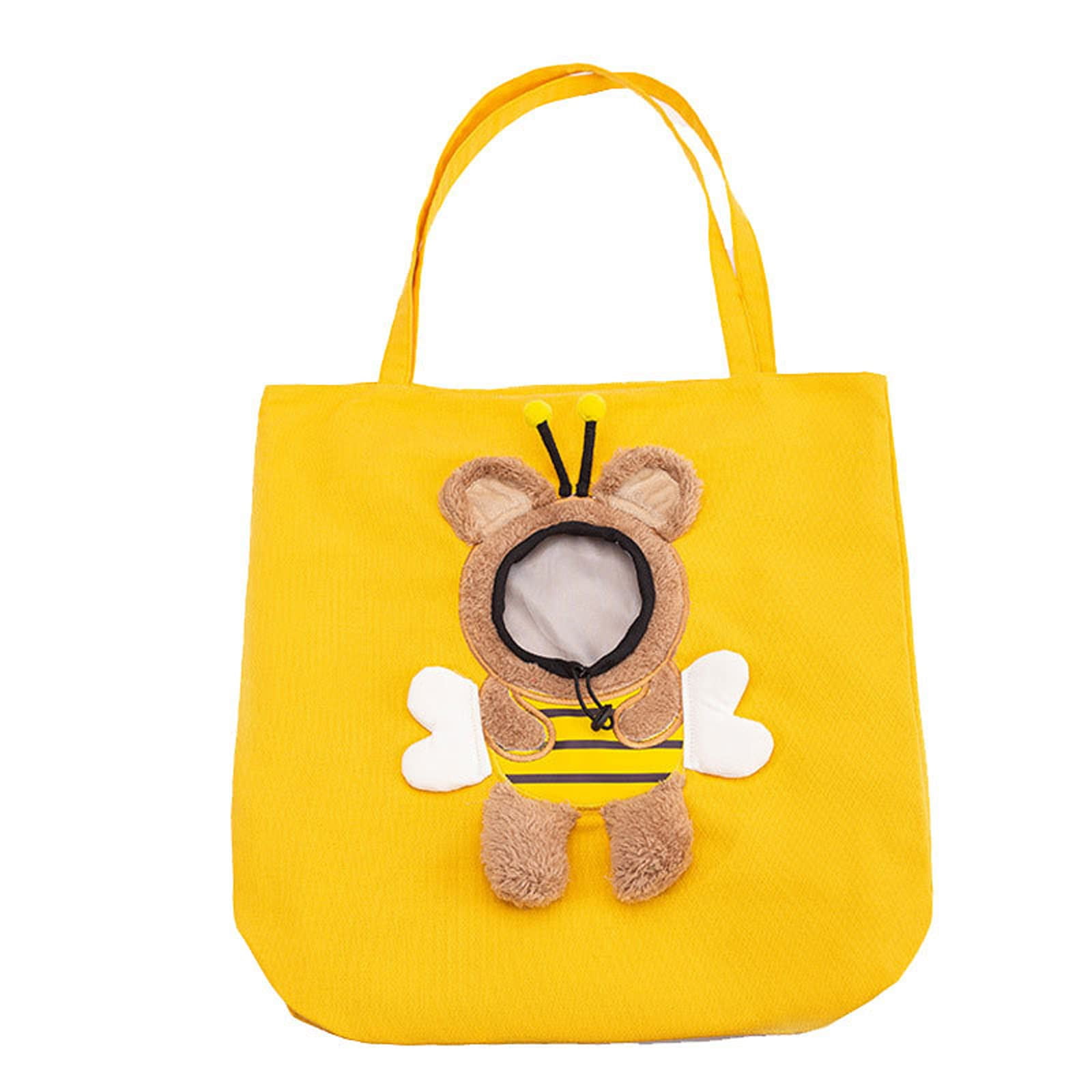 Xusx111 - Bolso De Hombro En Forma De Lienzo De Cabeza De Muestra En Forma De Abeja, Bolso Para Mascotas, Afloramiento, Bolso Para Mascotas. (abeja Grande)