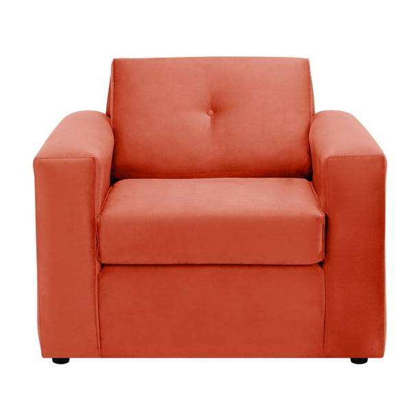 Sofa Vivo 1c Felpa 30 Naranja