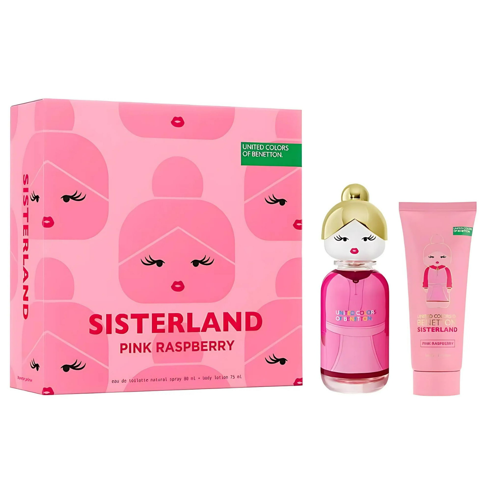 Benetton - Sisterland Pink Raspberry Estuche Edt 80ml+ Locion 75ml