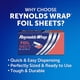 thumbnail image 2 of Láminas de papel de aluminio Reynolds Wrap precortadas, 14 x 26 cm, 250 ml, 2 of 7