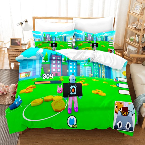 Popular Games Cute Pet Simulator X ing Bedding Set Single Double King Bed Set Children's Bedroom Duvet Set Bed Sheets