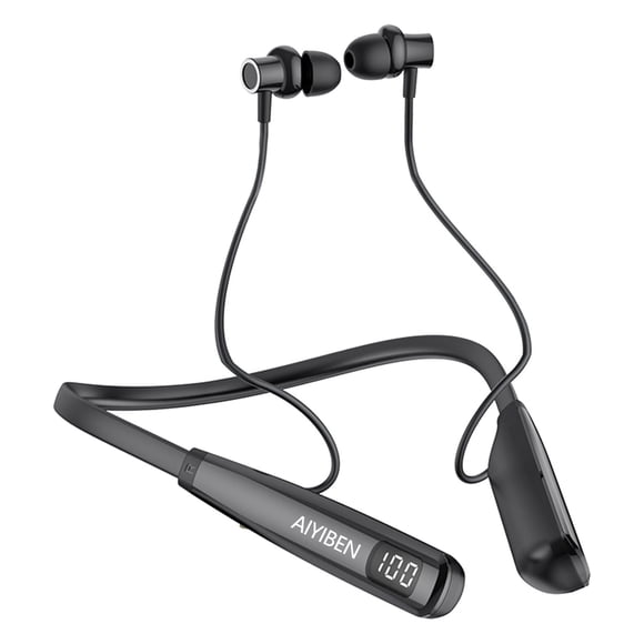 Audífonos AIYIBEN Y10 Bluetooth de banda para el cuello con 100 h de reproducción