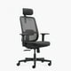 thumbnail image 3 of Silla Oficina Ejecutiva Lotto con cabecero Negro, 3 of 9