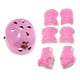 thumbnail image 3 of 7 Piezas Chico Niño Patinaje Sobre Ruedas Casco De Bicicleta Rodilla Protector De Muñeca Codo Pad Rosa M, 3 of 3