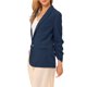 thumbnail image 4 of INSPIRE CHIC Blazers de pana para mujeres elegantes y casuales con un botón, solapa, manga larga, chaquetas de traje de oficina con bolsillos M Azul Marino, 4 of 6