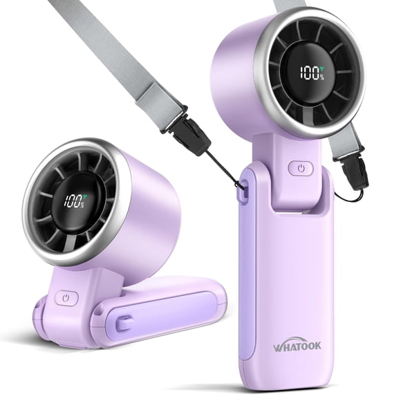 Ventilador Portátil Handheld Mini Con Batería De 4000 Mah Color Morado