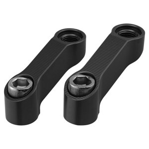 Ioensy - Adaptadores Extensores De Espejo De Motocicleta, Reemplazos De Aleación De Aluminio Para Yamaha Black