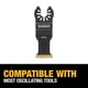thumbnail image 5 of Cuchilla oscilante DEWALT Dwa4209 Titanium Metal Black, 5 of 6