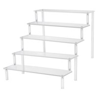 Magideal - Estante De Acrílico Multiusos De Varios Niveles Organizador De Almacenamiento De Maquillaje De Perfume Encimera Cupcakes Cosméticos Titular De , 5 A 5 Escalera