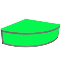 Generic - Stage Riser Pro X Lumostage De 60 X 60 Cm, Acrílico Con Abrazaderas