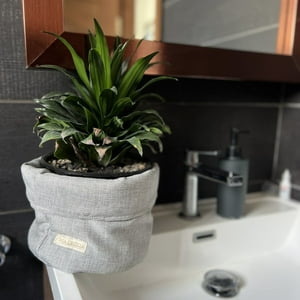 Canasto De Baño Gris Claro Casa Cecilia