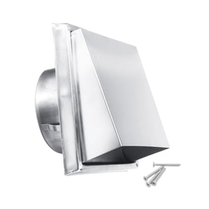 Magideal - Cubierta De Ventilación Para Secadora, Ventilación De Pared, Diseño Inclinado De 45 Degree, Cubierta De Ventilación De Aire Con Capucha, Cubierta De Ventil 184 Cm X 12 Cm X 51 Cm