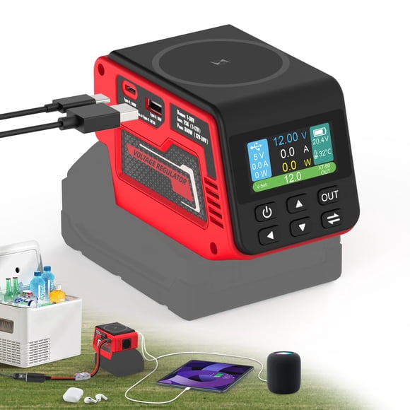 Regulador de Voltaje PlantPalGear 300W para Batería Milwaukee 18V