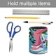 thumbnail image 5 of Navidad Bienvenido a Whoville-theme Cylinder Pen Holder Pencil Organizer with Flannel Lining PVC Leather Material Cardboard Base for study work 10*8CM, 5 of 6