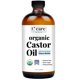 thumbnail image 1 of Aceite de ricino C CARE orgánico prensado en frío sin refinar, 100% puro, 1 of 3