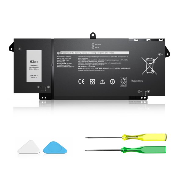 Batería para portátil VNYUNQWE 7FMXV 15.2V 63Wh Dell 5320/7320