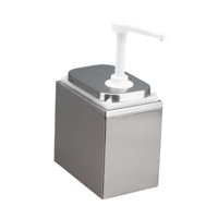 Bothyi - Dispensador De Salsa A Prueba De Fugas Dispensador De Condimentos Con Bomba Para Aceite De Oliva Y Caramelo 2,5 L Con Caja Exterior