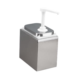 Bothyi - Dispensador De Salsa A Prueba De Fugas Dispensador De Condimentos Con Bomba Para Aceite De Oliva Y Caramelo 2,5 L Con Caja Exterior