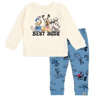 Conjunto Para Niños Pequeños Disney Mickey Mouse Con Sudadera Y Pantalones