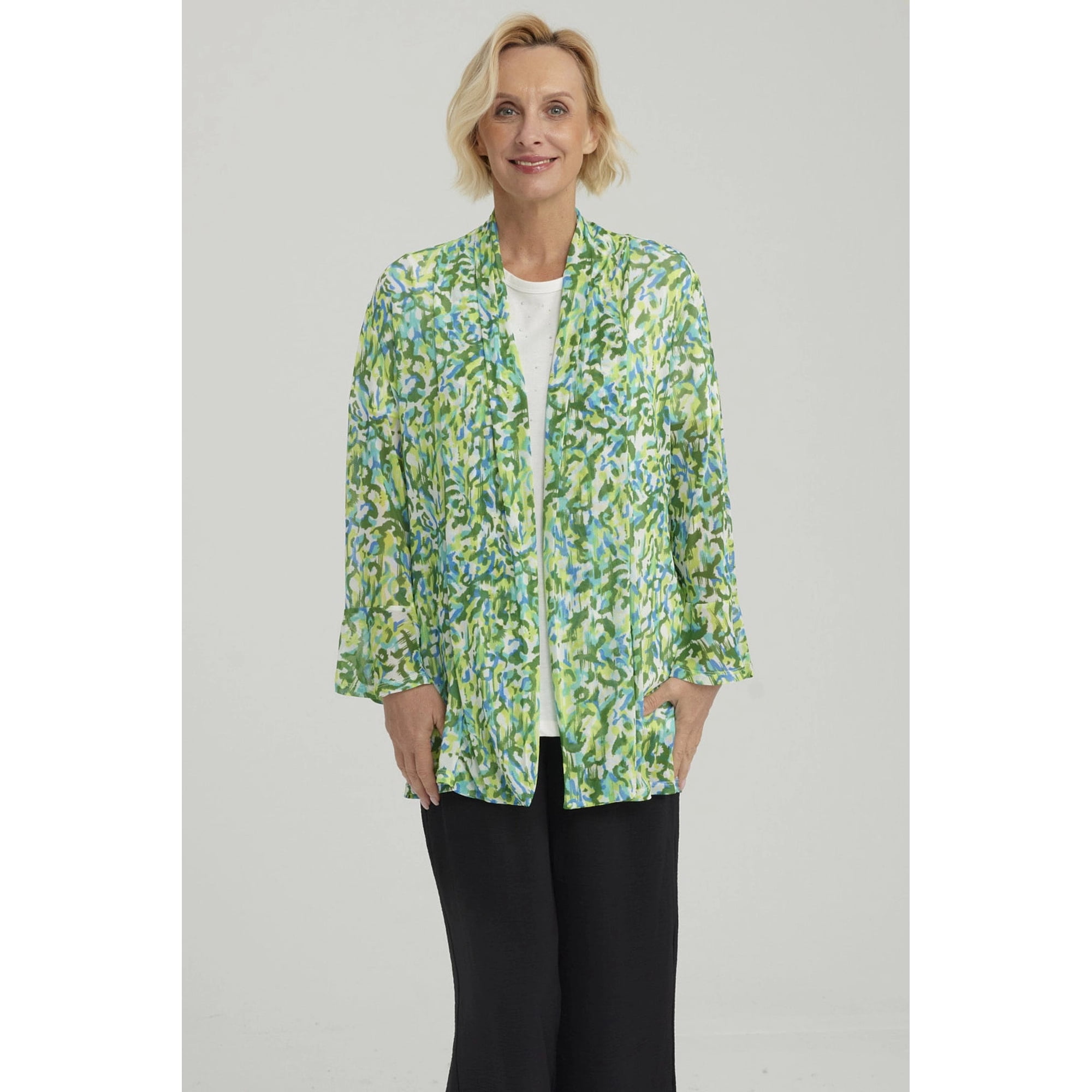 Fashionspark - Polera Mujer Con Tapado Turquesa