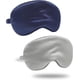 thumbnail image 1 of Antifaz para dormir de satén de seda con correa elástica, antifaz de viaje para dormir, para mujeres y hombres., 1 of 7