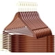 thumbnail image 1 of Perchas de madera maciza ligeramente curvadas de calidad, 30 unidades, 1 of 8