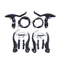 Ioensy - Juego De Frenos En V Delanteros Y Traseros Para Bicicleta, Accesorio Completo Para Bicicleta De Carretera, Color Negro
