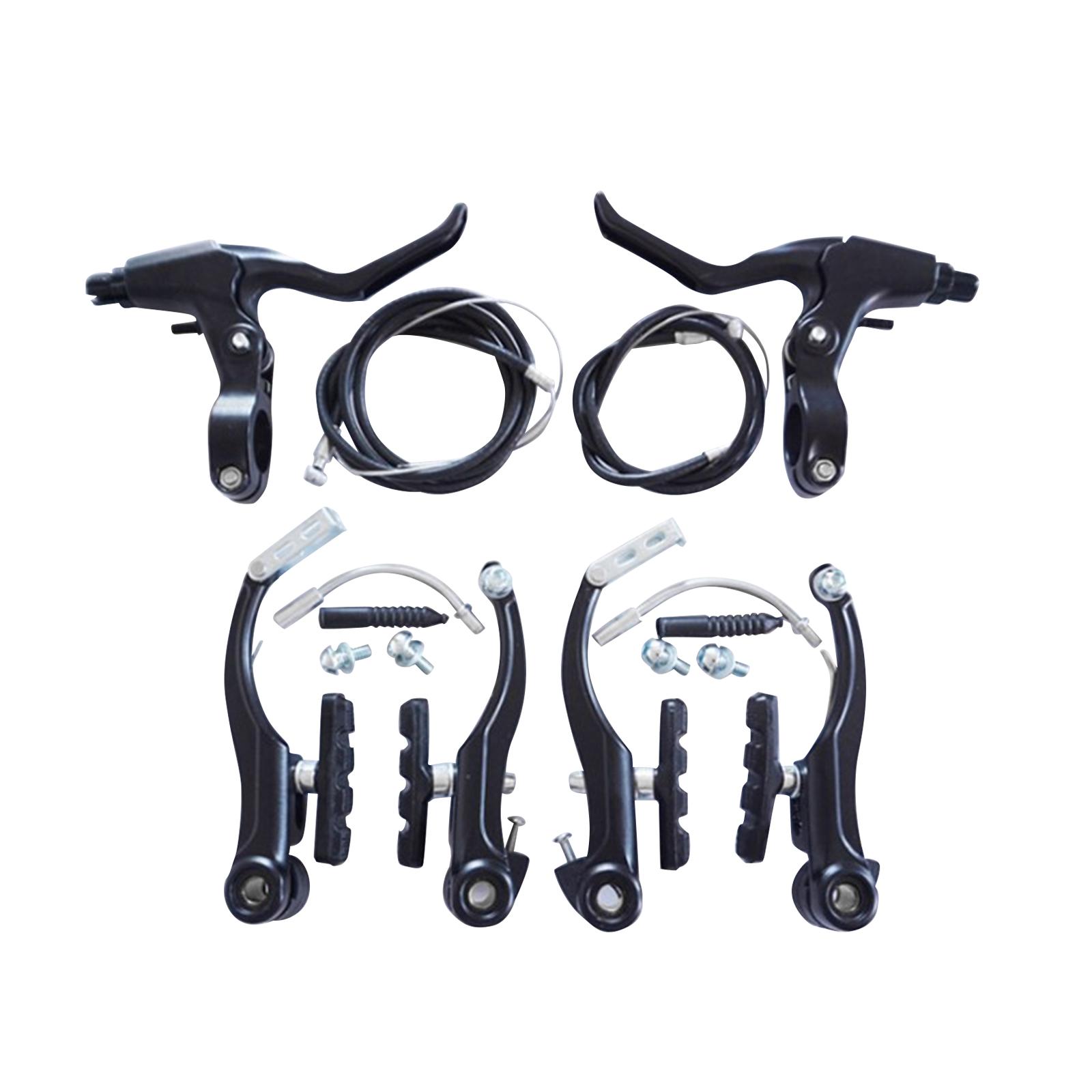 Ioensy - Juego De Frenos En V Delanteros Y Traseros Para Bicicleta, Accesorio Completo Para Bicicleta De Carretera, Color Negro
