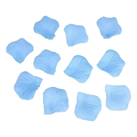 Genérico - Pétalos Flores Artificiales Manualidades Azul Claro