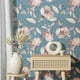 thumbnail image 5 of 1 Roll Of Large Flowers Printed Thickened Moisture-proof Wallpaper, Self-adhesive Waterproof, Removable Self-adhesive Residue-free Wallpaper, For Home Decoration Background Wallpaper, 47.2x15.8inche, 5 of 5