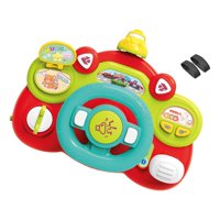 Bothyi - Volante Eléctrico De Juguete, Mini Juego De Simulación, Juguete De Conducción Para Niños, Bebés, Niños Pequeños, Base Roja