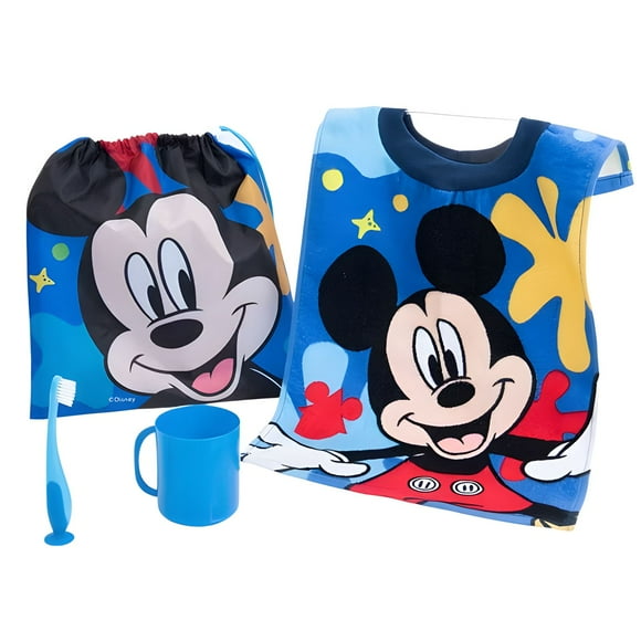 Kit Higiene Párvulo Mickey con Toalla Taza y Bolso - SC
