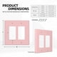 thumbnail image 5 of Tapa decorativa para enchufe Oilbiexn rosa empolvado de 2 módulos, 5 of 8