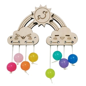 Bothyi - Tablero Ocupado Montessori, Accesorios De Bricolaje, Aprendizaje Práctico De Habilidades Para Preescolar, 14Cm X 14Cm