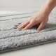 thumbnail image 3 of REGALWOVEN Alfombra de baño geométrica, alfombra de baño extra suave y absorbente, alfombra de baño antideslizante de color sólido gris claro 16" x 24", 3 of 7