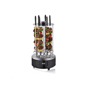Genérico - Parrilla Eléctrica Giratoria Gourmet Para 6 Pinchos, 220V