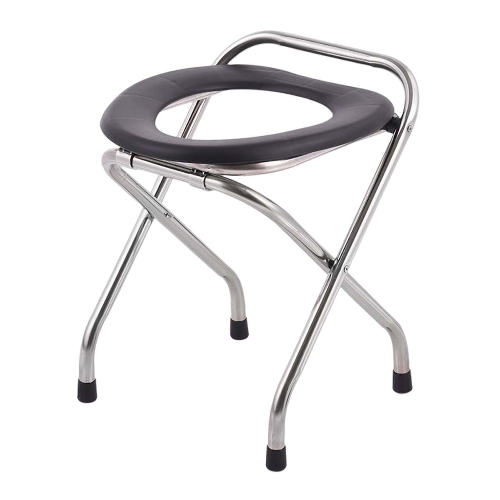 Ioensy - Taburete De Inodoro En Cuclillas, Sillas Movibles, Lavables, Estables Para Inodoro, Baño, Acero, 42 Cm