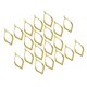 thumbnail image 4 of 20 Unids Pendiente de Plata Tibetana Hoja Gota Marco Encantos Colgantes DIY Oro, 4 of 5
