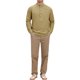 thumbnail image 2 of INSPIRE CHIC Camisa de Lino para Hombre con Patrón Henley de Manga Larga para la Playa 2XL Caqui, 2 of 5
